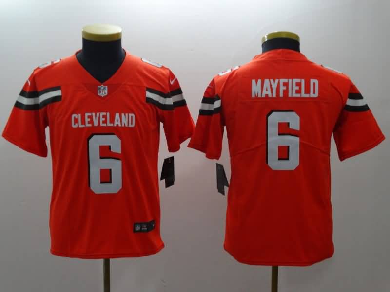 Kids Cleveland Browns Orange #6 MAYFIELD NFL Jersey