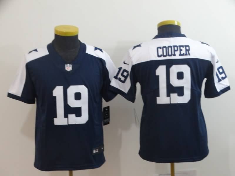 Kids Dallas Cowboys Dark Blue #19 COOPER NFL Jersey 02