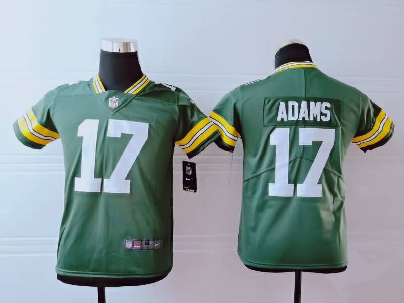 Kids Green Bay Packers Green #17 ADAMS NFL Jersey