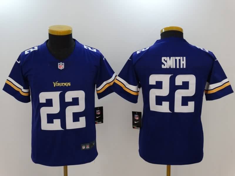 Minnesota Vikings Purple #22 SMITH NFL Jersey