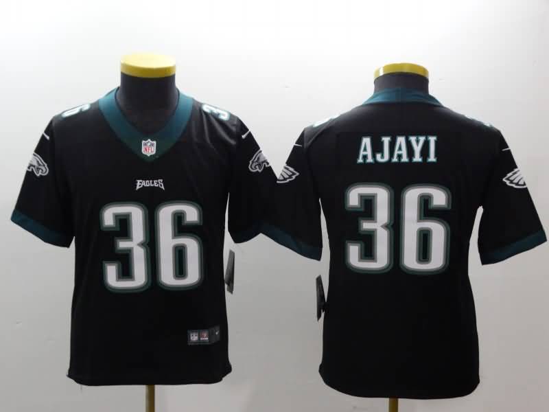 Kids Philadelphia Eagles Black #36 AJAYI NFL Jersey