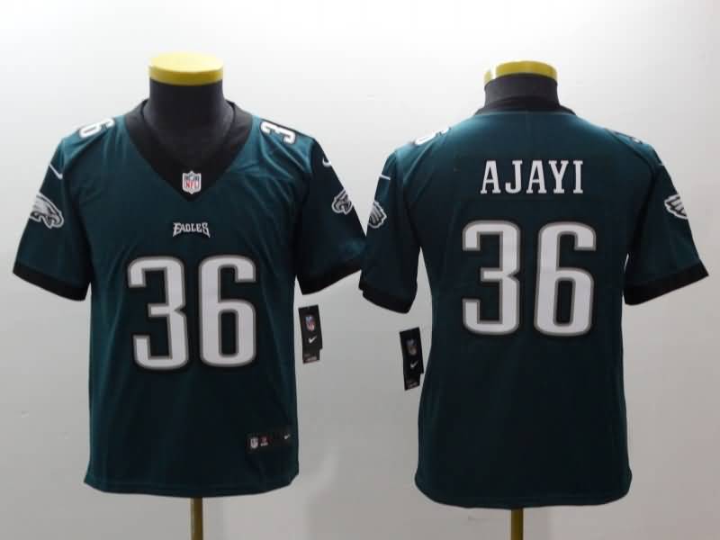 Kids Philadelphia Eagles Green #36 AJAYI NFL Jersey