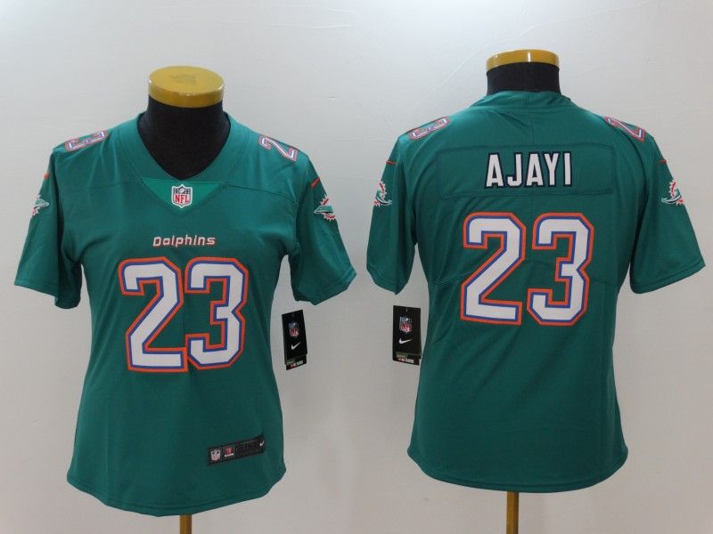 Miami Dolphins #23 AJAYI Green Women NFL Jersey