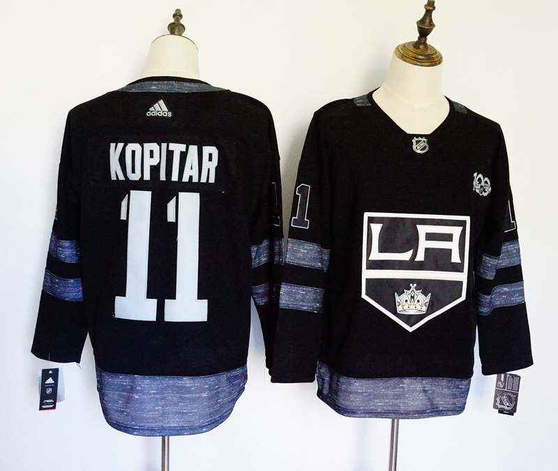 Los Angeles Kings Black #11 KOPITAR 100th Anniversary NHL Jersey