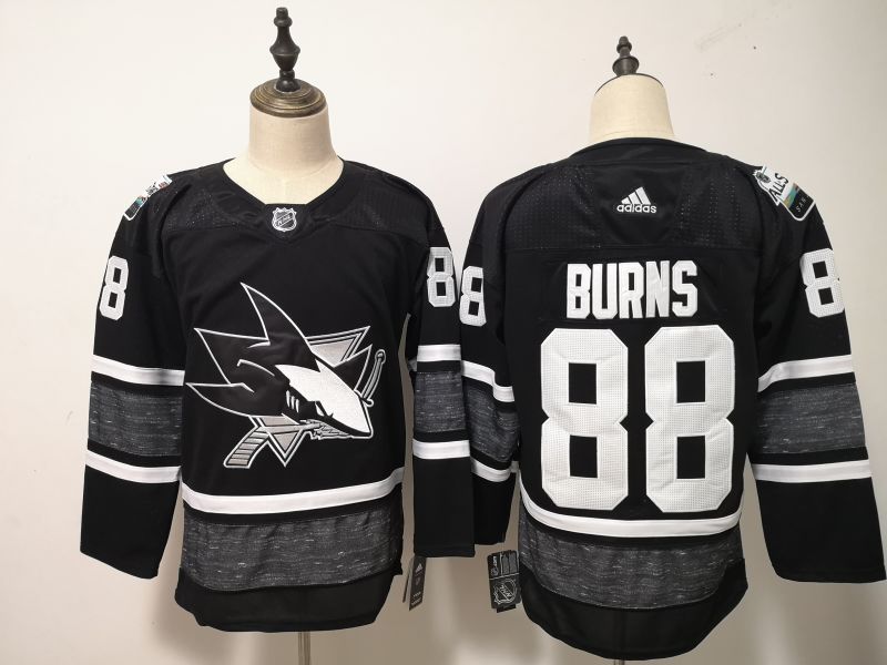 2019 San Jose Sharks Black #88 BURNS All Star NHL Jersey
