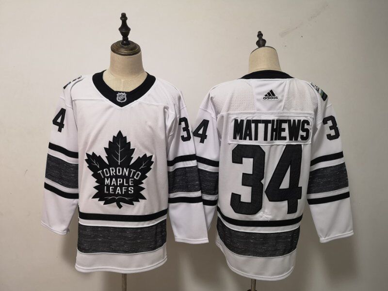 2019 Toronto Maple Leafs White #34 MATTHEWS All Star NHL Jersey