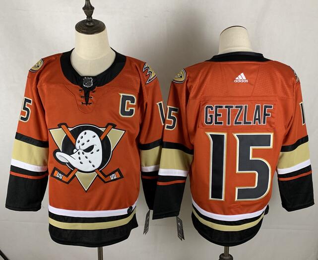 Anaheim Ducks Orange #15 GETZLAF NHL Jersey