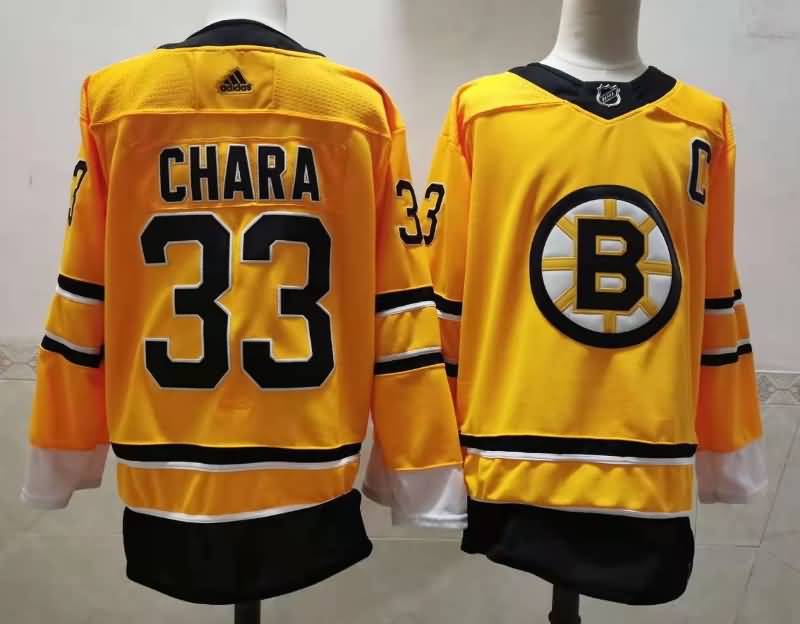 Boston Bruins Yellow #33 GHARA NHL Jersey