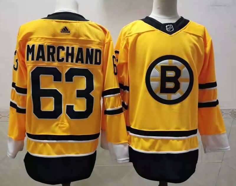 Boston Bruins Yellow #63 MARGHAND NHL Jersey