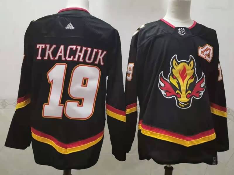 Calgary Flames Black #19 TKACHUK NHL Jersey