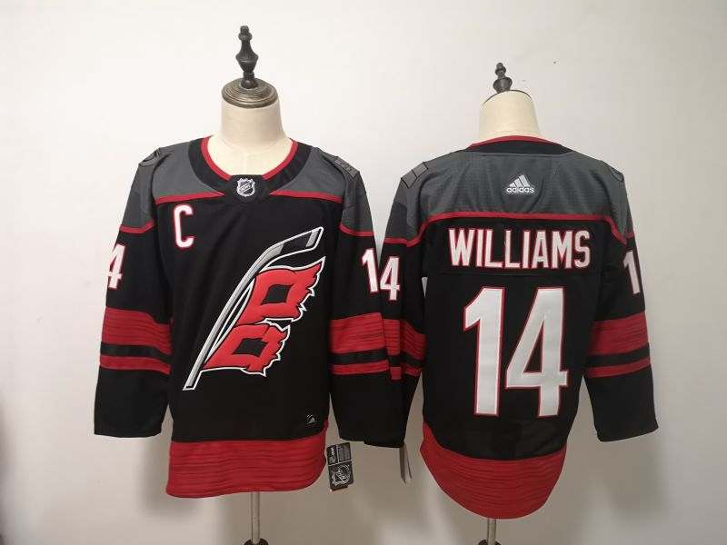 Carolina Hurricanes Black #14 WILLAMS NHL Jersey