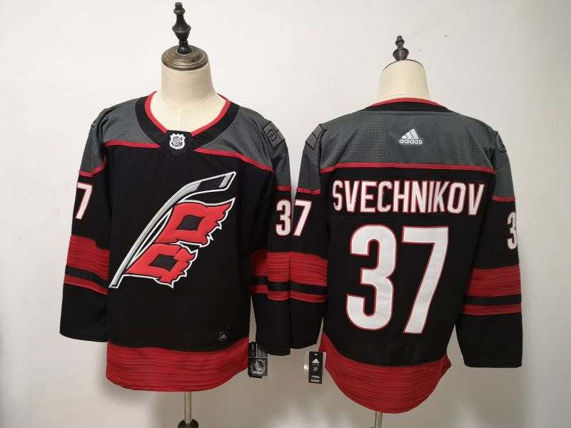 Carolina Hurricanes Black #37 SVECHNIKOV NHL Jersey