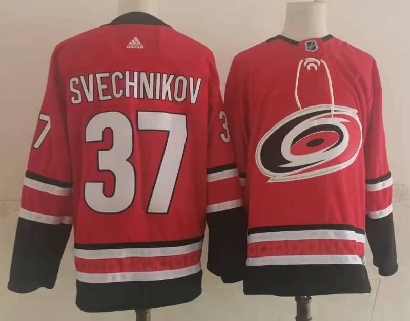 Carolina Hurricanes Red #37 SVECHNIKOV NHL Jersey