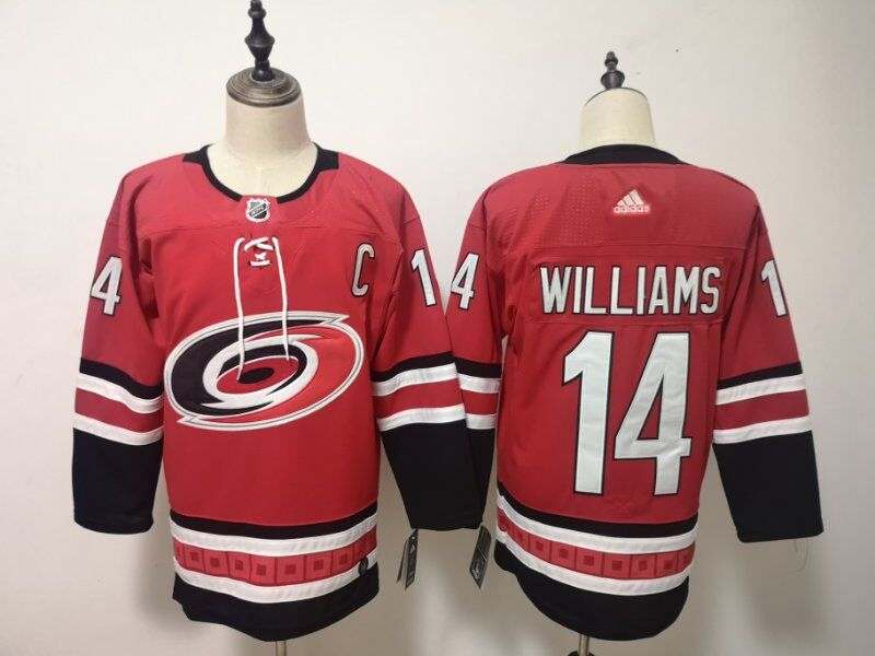 Carolina Hurricanes Red #14 WILLAMS NHL Jersey