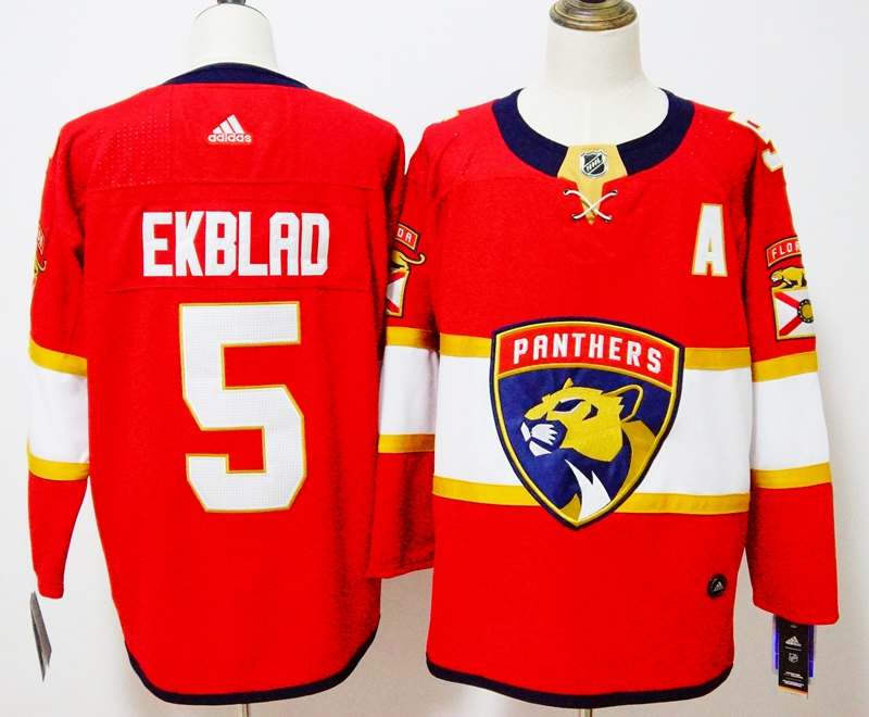 Florida Panthers Red #5 EKBLAD NHL Jersey