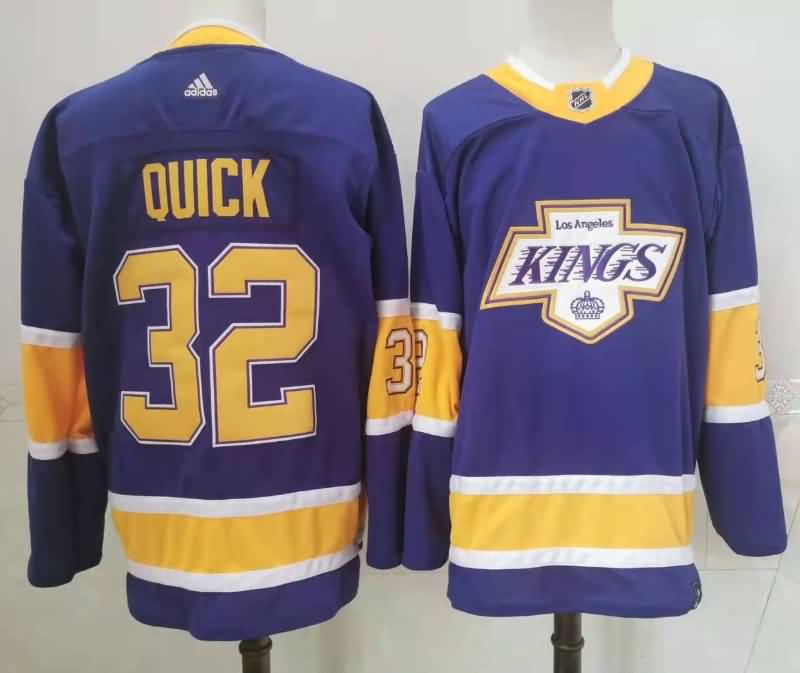 Los Angeles Kings Purple #32 QUICK NHL Jersey