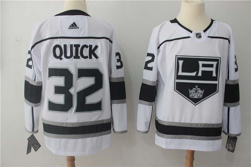 Los Angeles Kings White #32 QUICK NHL Jersey