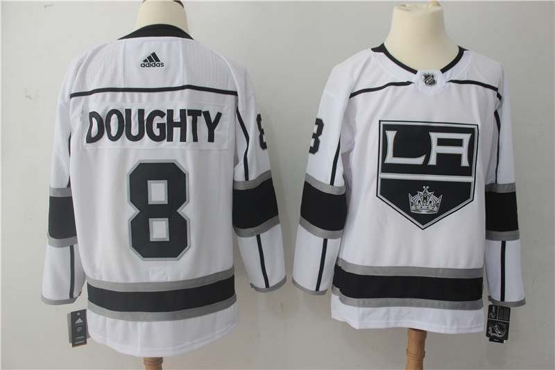 Los Angeles Kings White #8 DOUGHTY NHL Jersey
