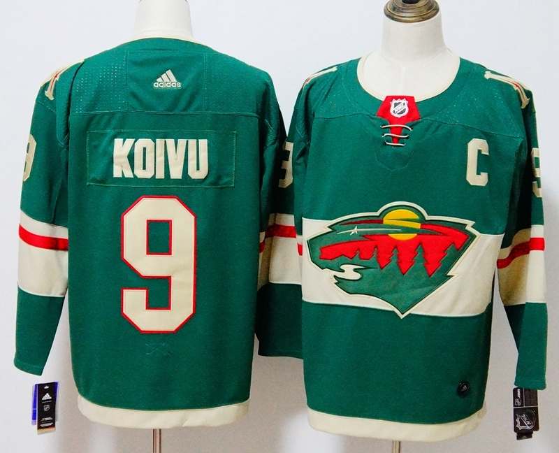 Minnesota Wild Green #9 KOIVU NHL Jersey