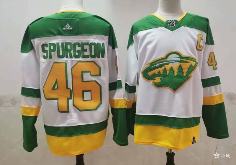 Minnesota Wild White #46 SPURGEON NHL Jersey