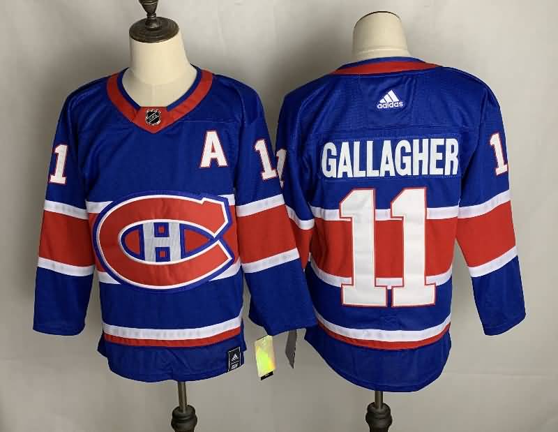 Montreal Canadiens Blue #11 GALLAGHER Classica NHL Jersey