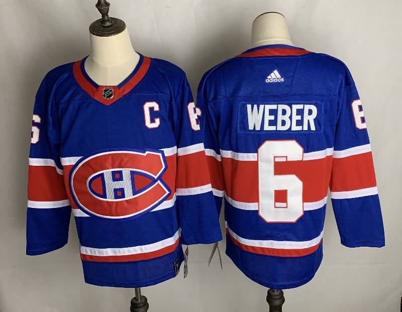 Montreal Canadiens Blue #6 WEBEP Classica NHL Jersey