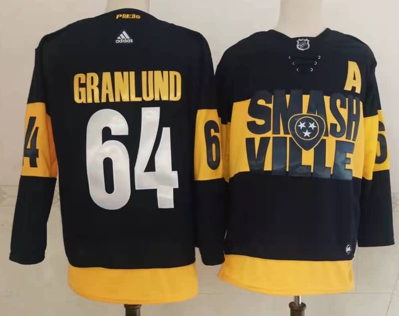 Nashville Predators Black #64 GRANLUND NHL Jersey