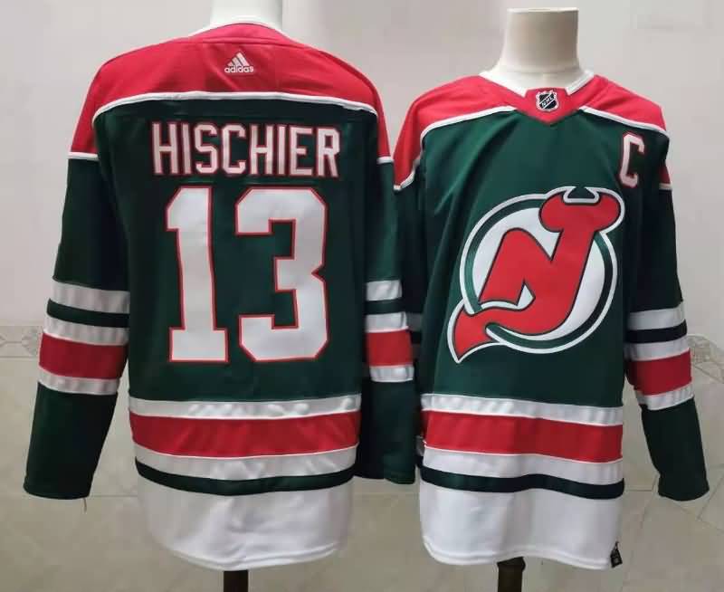 New Jersey Devils Green #13 HISCHIER NHL Jersey