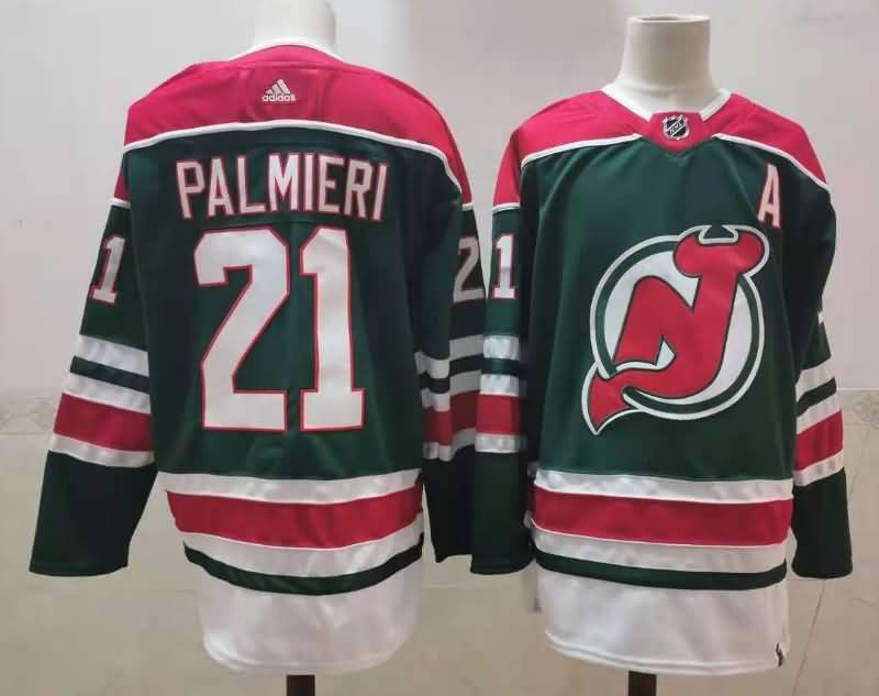 New Jersey Devils Green #21 PALMIERI NHL Jersey