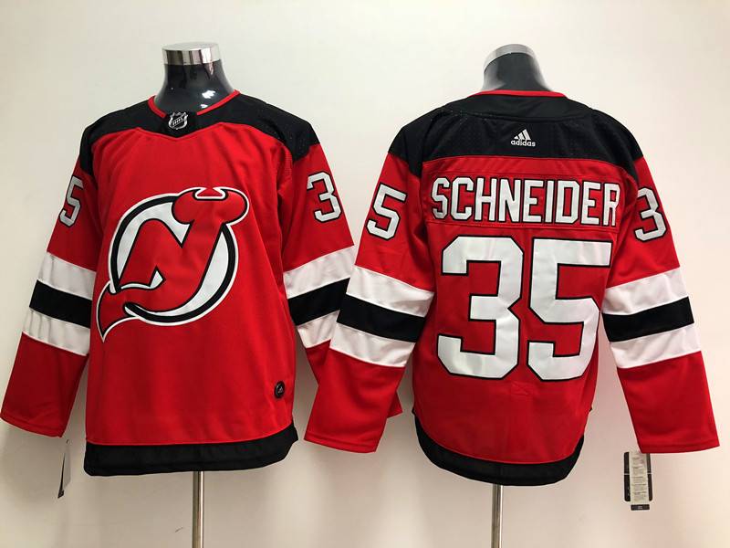 New Jersey Devils Red #35 SCHNEIDER NHL Jersey