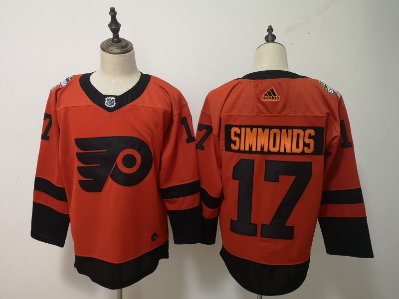 Philadelphia Flyers Orange #17 SIMMONDS NHL Jersey 02