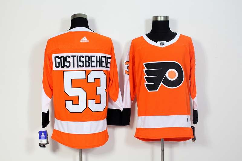 Philadelphia Flyers Orange #53 GOSTISBEHERE NHL Jersey