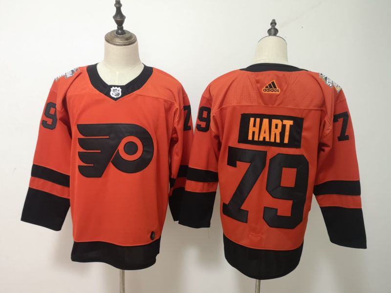 Philadelphia Flyers Orange #79 HART NHL Jersey 02