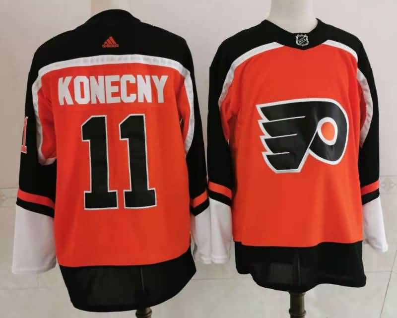 Philadelphia Flyers Orange #11 KONECNY NHL Jersey 02