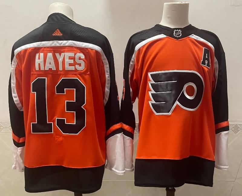 Philadelphia Flyers Orange #13 HAYES NHL Jersey