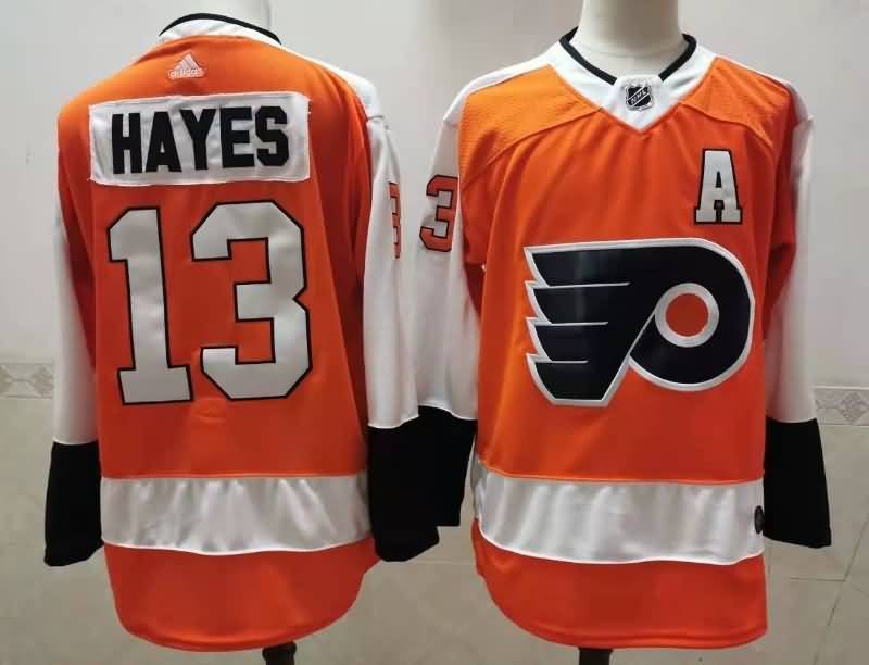 Philadelphia Flyers Orange #13 HAYES NHL Jersey 02