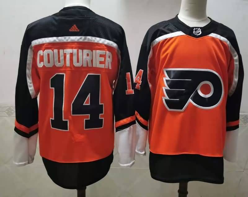 Philadelphia Flyers Orange #14 COUTURIER NHL Jersey 02