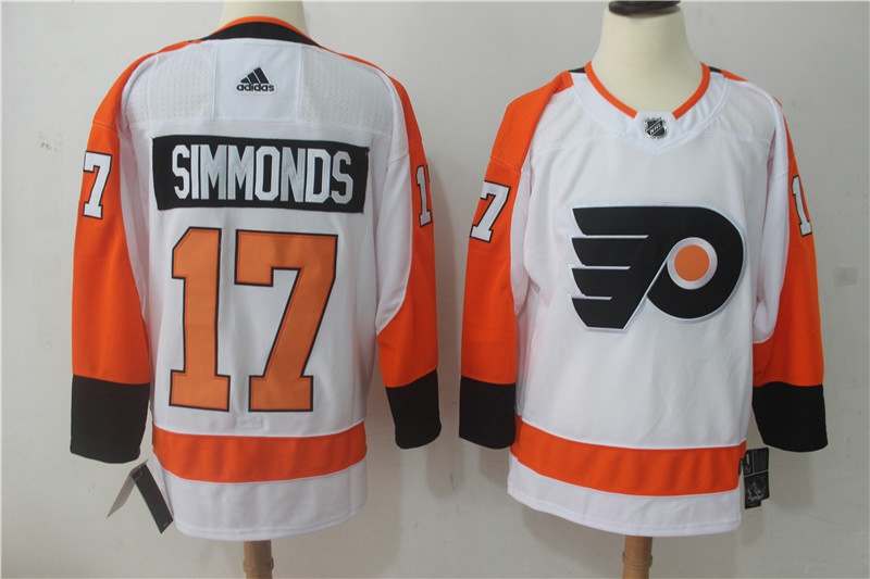 Philadelphia Flyers White #17 SIMMONDS NHL Jersey