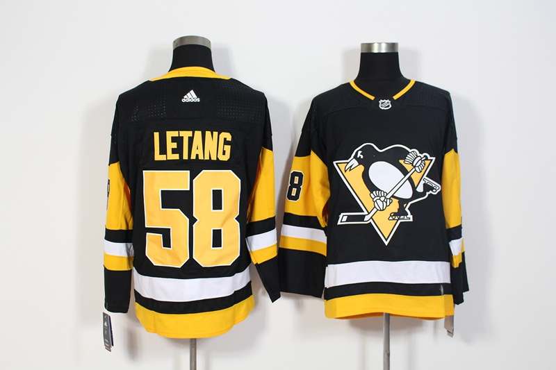 Pittsburgh Penguins Black #58 LETANG NHL Jersey