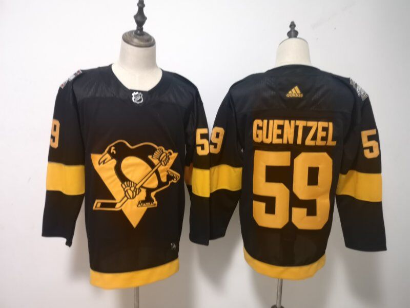 Pittsburgh Penguins Black #59 GUENTZEL NHL Jersey 02