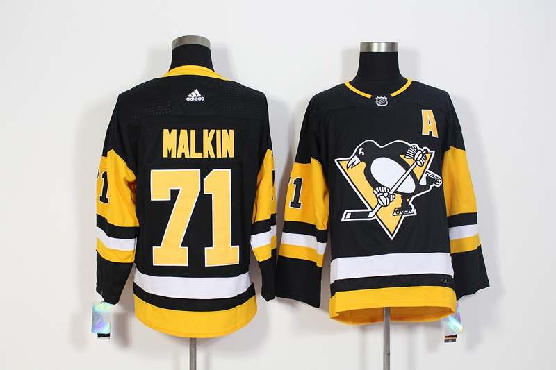 Pittsburgh Penguins Black #71 MALKIN NHL Jersey