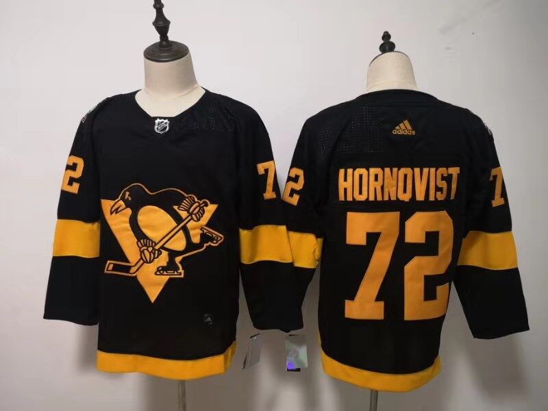 Pittsburgh Penguins Black #72 HORNOVIST NHL Jersey 02