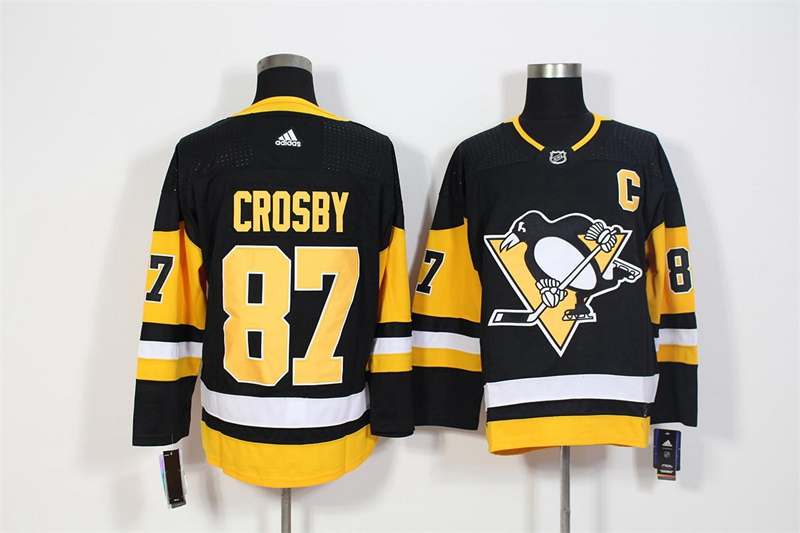 Pittsburgh Penguins Black #87 CROSBY NHL Jersey