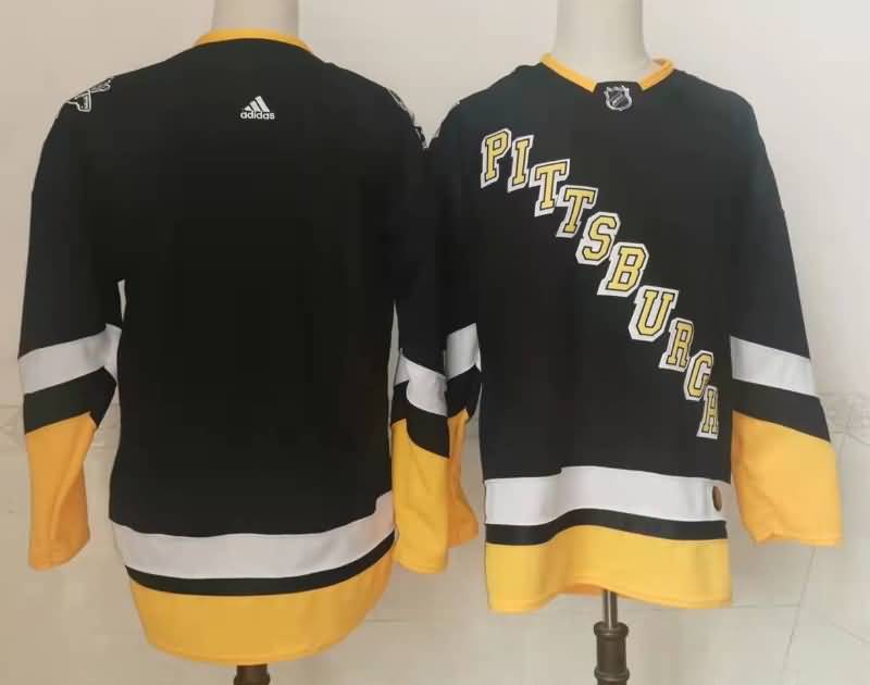 Pittsburgh Penguins Black NHL Jersey Custom 02