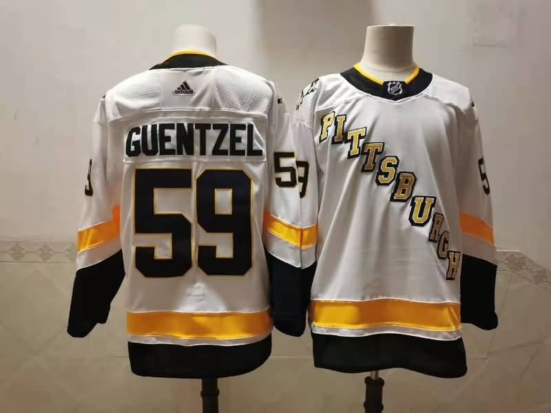 Pittsburgh Penguins White #59 GUENTZEL NHL Jersey 02
