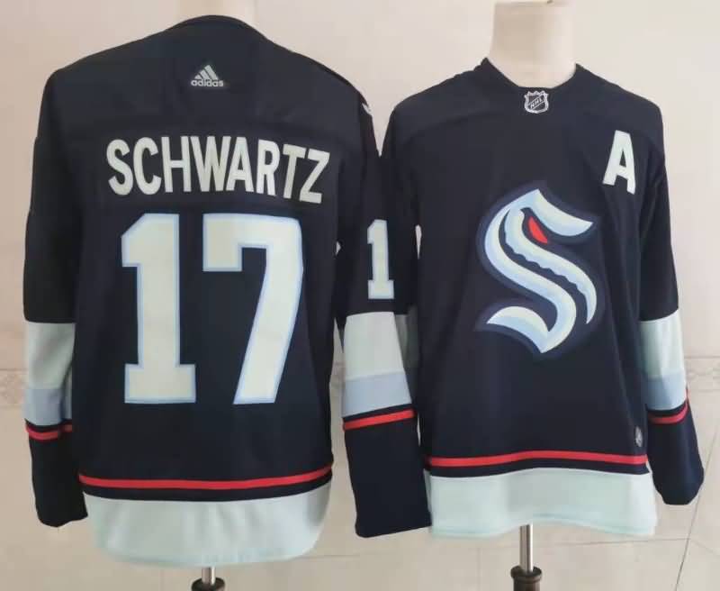 Seattle Kraken Dark Blue #17 SCHWARTZ NHL Jersey