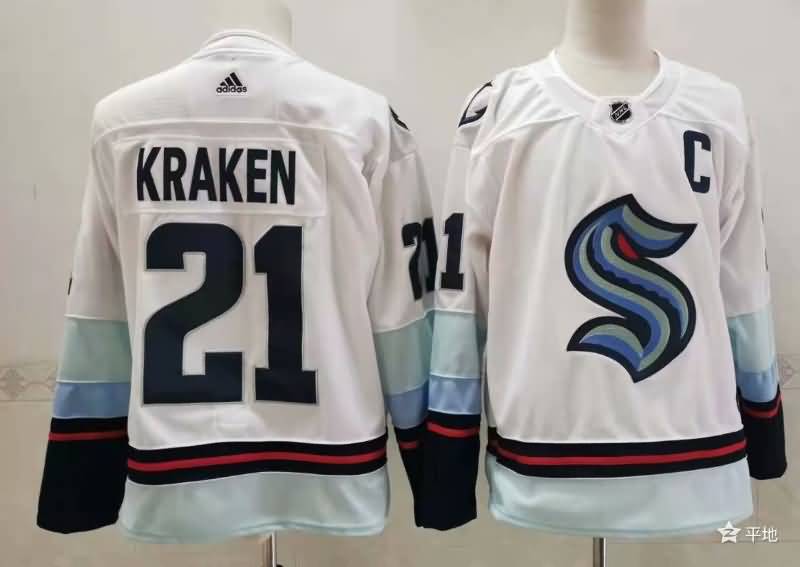 Seattle Kraken White #21 KRAKEN NHL Jersey