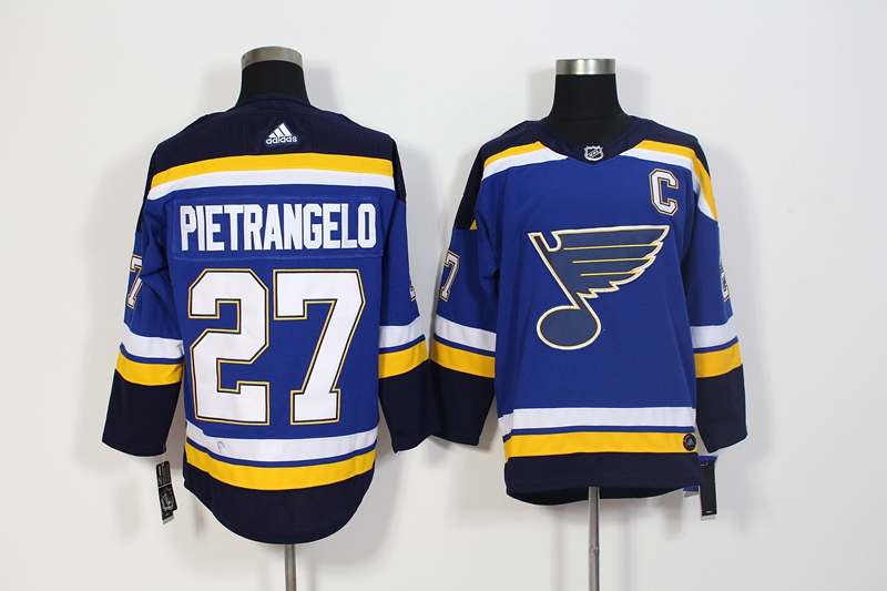 St Louis Blues Blue #27 PIETRANGELO NHL Jersey