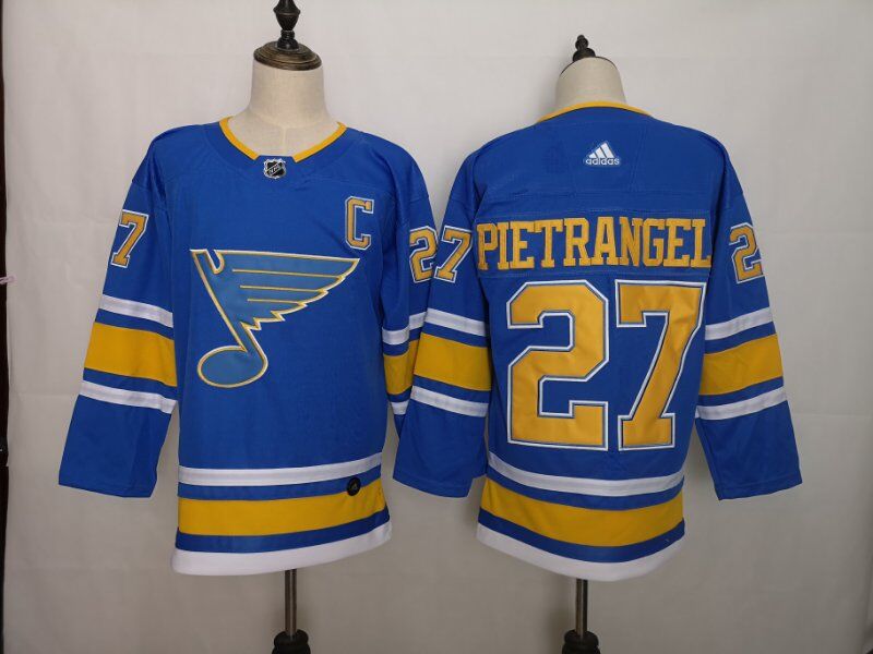 St Louis Blues Blue #27 PIETRANGELO NHL Jersey 02