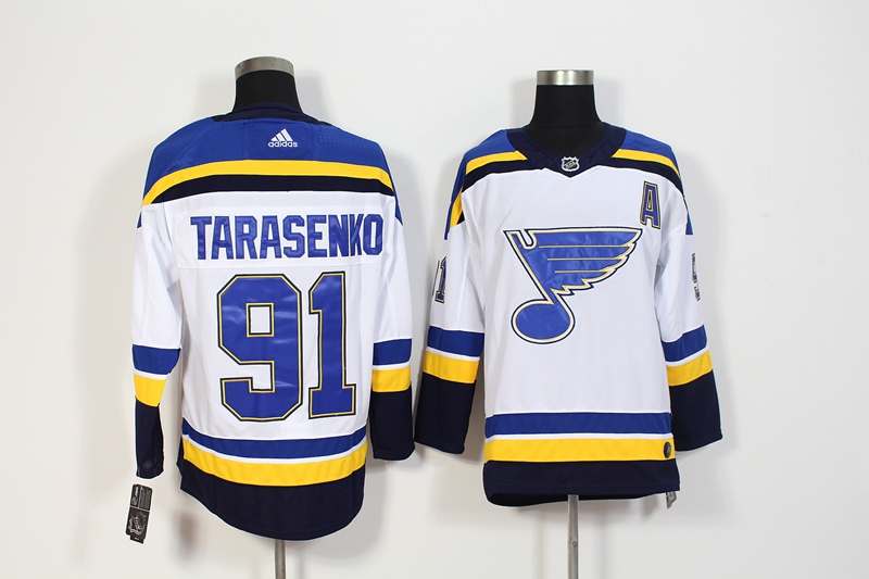 St Louis Blues White #91 TARASENKO NHL Jersey